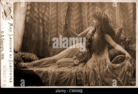 Lillie Langtry (1853-1929), come Cleopatra. 1891. Foto Stock