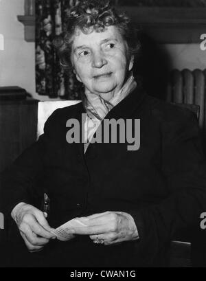 Margaret Sanger, (1879-1966), American Controllo delle nascite attivista e fondatore di Planned Parenthood, circa 1950s. La cortesia: CSU Foto Stock