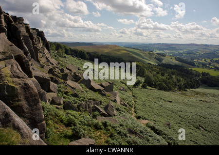 Bordo Stanage, Peak District, Derbyshire, estate Foto Stock