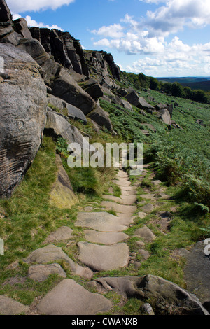 Bordo Stanage, Peak District, Derbyshire, estate Foto Stock