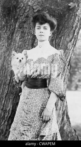 Alice Roosevelt (1884-1980), all'età di 18. Ritratto 1902 da Frances Benjamin Johnston. Foto Stock