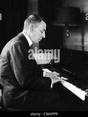 Il compositore russo e il pianista Sergej Rachmaninoff, (1873-1943), c. 1931.. La cortesia: CSU Archivi / Everett Collection Foto Stock
