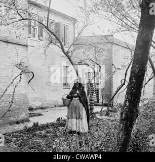 Esterno della penna slave di prezzo, Birch & Co., i commercianti di schiavi, di Alexandria, Virginia con un americano africano donne Foto Stock