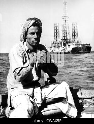 Off-shore oil rig, Arabia Saudita, febbraio 1975. La cortesia: CSU Archivi / Everett Collection Foto Stock