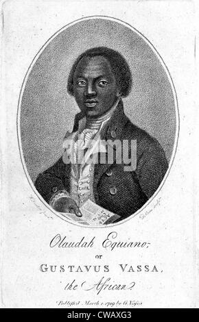 Frontespizio: l'interessante racconto della vita di Olaudah Equiano o Gustavo Vassa, Africano. 1794. Foto Stock
