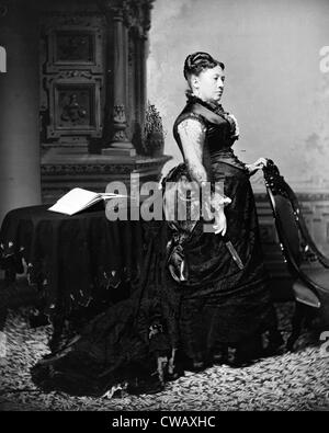 La First Lady Julia Dent Grant, moglie del Presidente americano Concedere, ca. 1865-1880. Foto Stock