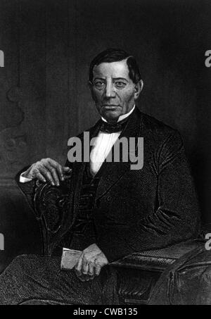 Benito Juarez (1806-1872), Presidente del Messico (1858-1872), incisione 1881 Foto Stock