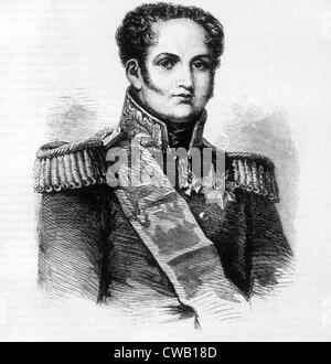 Lo Zar Alessandro I (1777-1825), lo Zar di Russia (1801-1825) Foto Stock