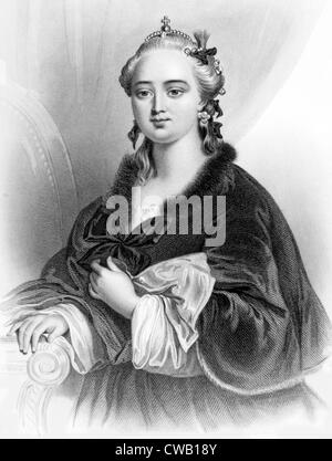 Czarina Caterina II (aka Caterina la Grande) (1729-1796), Czarina della Russia (1762-1796) Foto Stock