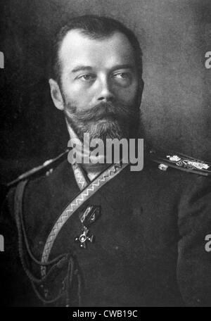 Lo Zar Nicola II (1868-1918), lo Zar di Russia (1894-1917) Foto Stock