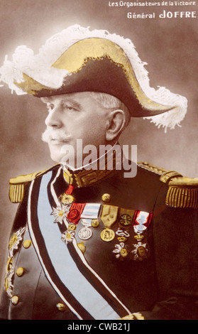 Il maresciallo Giuseppe Jacques Cesaire Joffre (1852-1931), membro del francese generale dello staff allo scoppio della Prima Guerra Mondiale, ca. 1914 Foto Stock