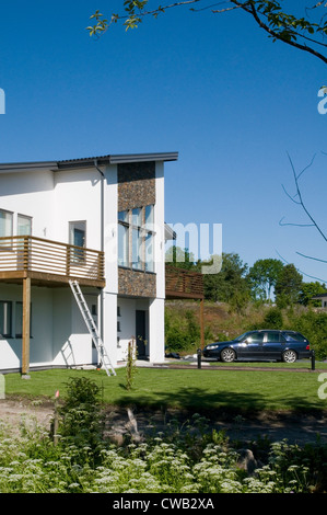 Moderna casa svedese architettura Scandinavia Svezia raffreddare case case home design Foto Stock