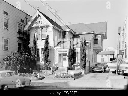 Los Angeles, 523 East Third Street, costruito nel 1893, Los Angeles, California, fotografia da Jack E. Boucher, ottobre 1960. Foto Stock