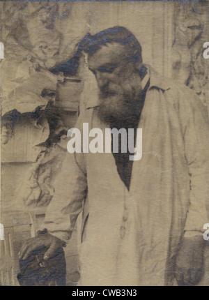 Auguste Rodin (1840-1917), scultore francese, fotografia di Gertrude Kasebier, 1906. Foto Stock