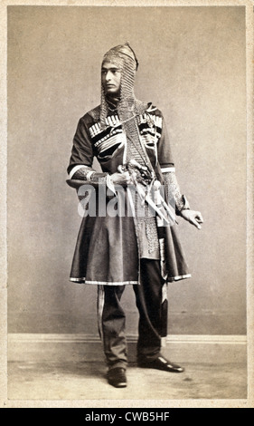 Ufficiale della Guardia, Saint. Pietroburgo. Ritratto carte de visite ca. 1870-1886 Foto Stock