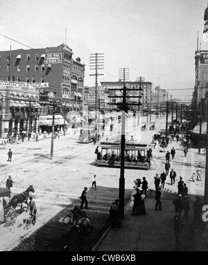 Main Street, Salt Lake City, Utah c. 1908 Foto Stock