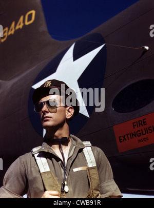 Esercito pilota di prova, la Douglas Aircraft Company pianta a Long Beach, California, 1942 Foto Stock