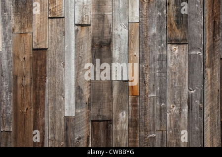 Vecchio e stagionato sfondo di legno Foto Stock