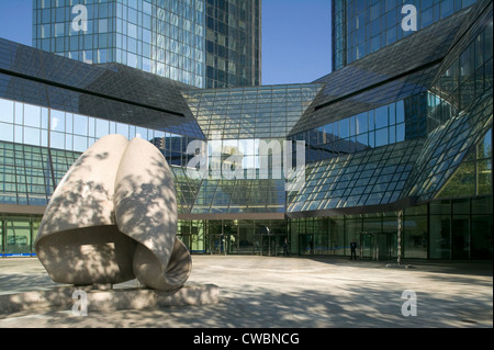 Francoforte, Deutsche Bank Zwillingstuerme Foto Stock