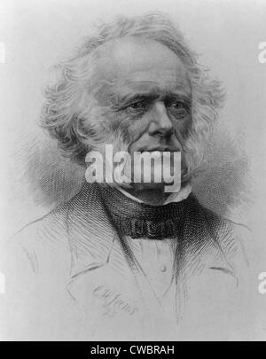 Sir Charles Lyell (1797-1875), geologo scozzese pubblicato principi di geologia nel 1830 e stabilito la superficie della Terra Foto Stock