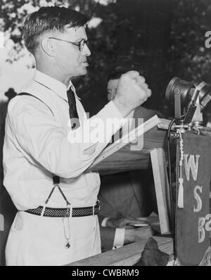 Governatore della Georgia Eugene Talmadge (1884-1946), in esecuzione senza successo per gli Stati Uniti Senato nel 1936. Foto Stock