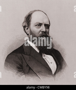 Othniel Charles Marsh (1831-1899), American paleontologi scoperto e nominato 80 fossili di dinosauro trovate in American Foto Stock