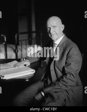 Eugene Debs (1855-1926), fu imprigionato dal 1919-1921 per aver sostenuto la resistenza al progetto militare durante la guerra mondiale I. Foto Stock