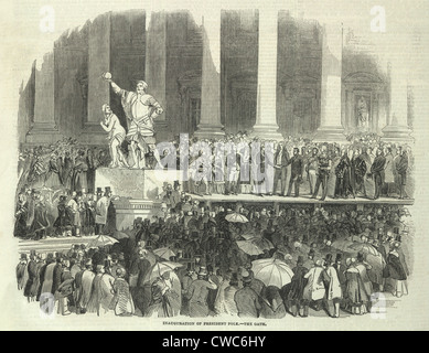 Inaugurazione del Presidente James Polk. 4 marzo 1845. Foto Stock