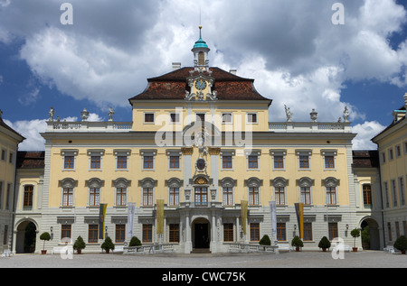 Ludwigsburg - Il Palazzo Reale con la sua magnifica architettura barocca Foto Stock