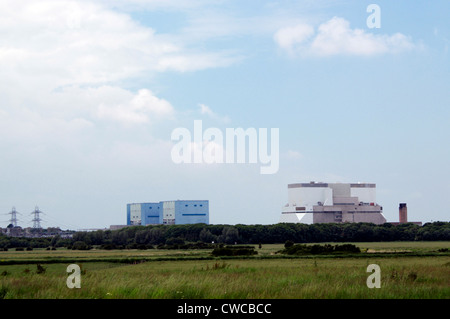 Hinkley Point centrale nucleare, Somerset, Inghilterra Foto Stock