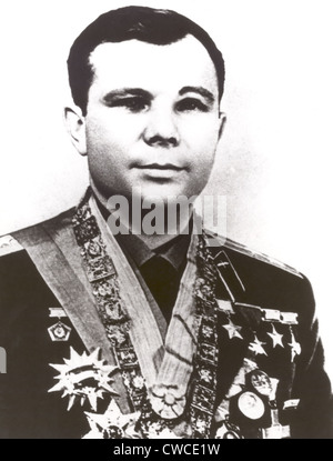 Cosmonauta russo Yuri Gagarin è il primo uomo nello spazio Ca. 1961. Foto Stock