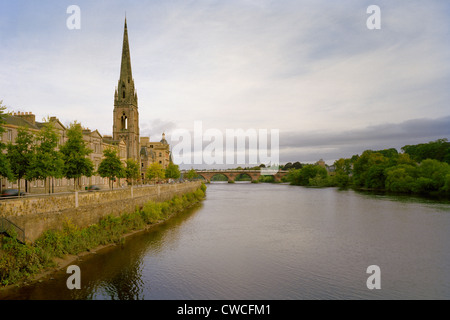 Fiume Tay Perth Scozia Scotland Foto Stock