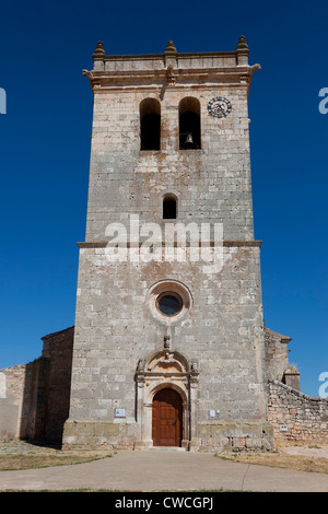 Chiesa di Castrillo de Solarana, Burgos, Castilla y Leon, Spagna Foto Stock