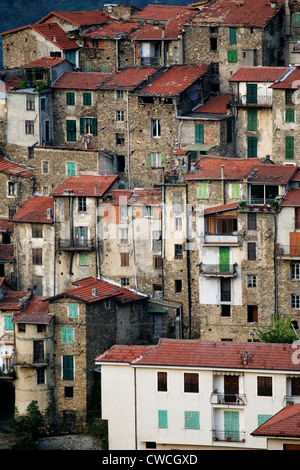 Castelvittorio è un comune in provincia di Imperia in Italia la Regione Liguria, Foto Stock