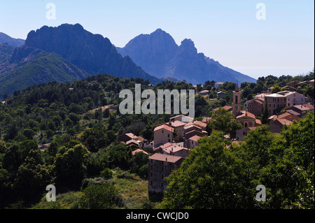 Evissa vicino Spelunca-Canyon, Corsica, Francia Foto Stock