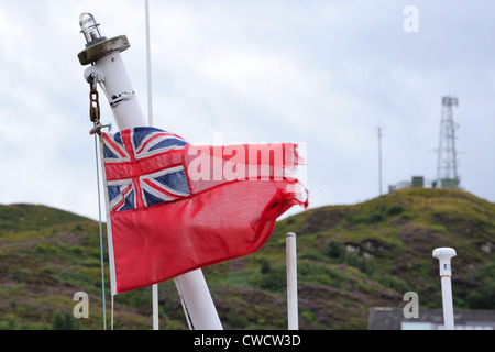 Red Ensign o 'red' di DUSTER è la bandiera del British marina mercantile Foto Stock