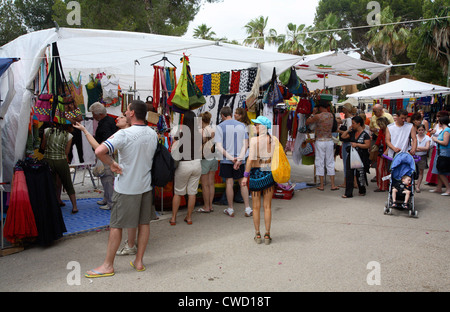 Ibiza Hippie Mercato a Es Canyar, Punta Arabi Foto Stock