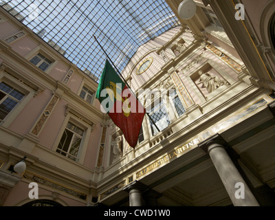 Galerie de la Reine o Koninginnegalerij nel centro della città di Bruxelles, Belgio Foto Stock