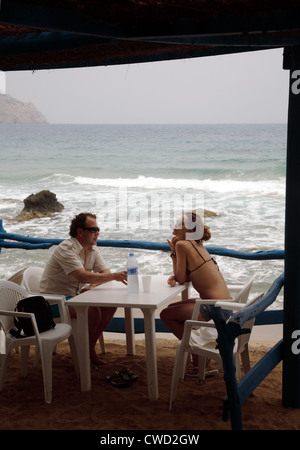 Di Ibiza Playa Aguas Blancas, una spiaggia Foto Stock