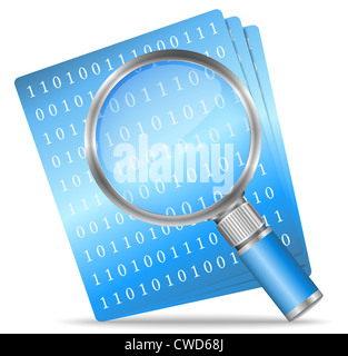 Cerca file icona Foto Stock