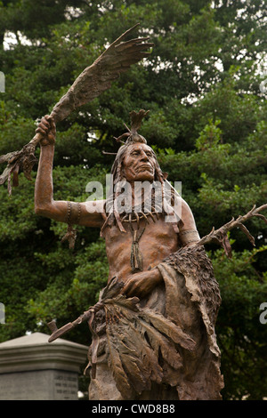 Il Personacordiale vicino George Catlin grave in verde-cimitero di legno Foto Stock