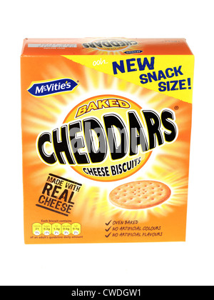 Formaggio Cheddars biscotti Foto Stock