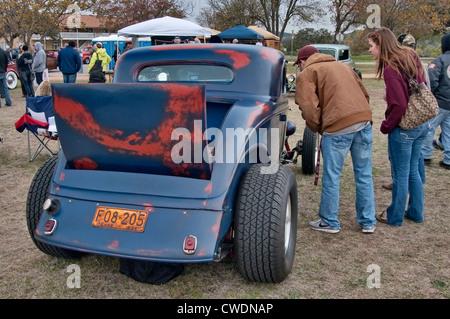 Hot Rod auto a Hot Rod rivoluzione car show a Camp Mabry di Austin, Texas, Stati Uniti d'America Foto Stock