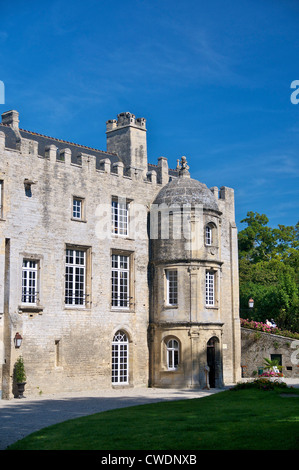 Il castello di Creully dall' XI e il XII secolo nel Calvados dipartimento di Francia. Foto Stock