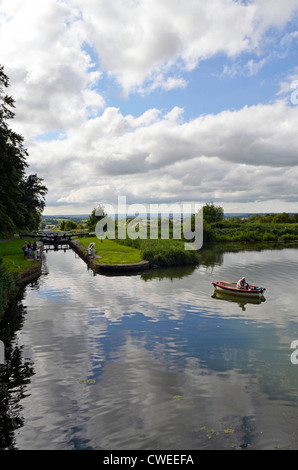 Caen hill blocca devizes Wiltshire, Inghilterra Foto Stock