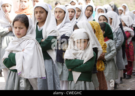 Scuola nel terremoto in Pakistan la zona Foto Stock