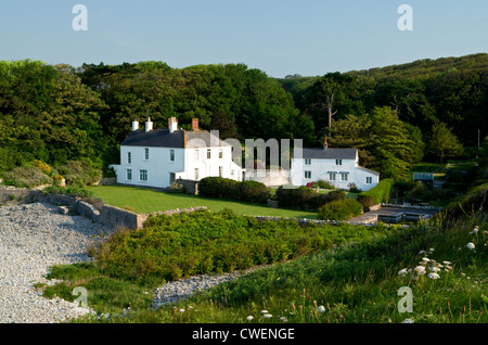 Tresilian Bay, Llantwit Major, Glamorgan Heritage Costa, Vale of Glamorgan, South Wales, Regno Unito. Foto Stock