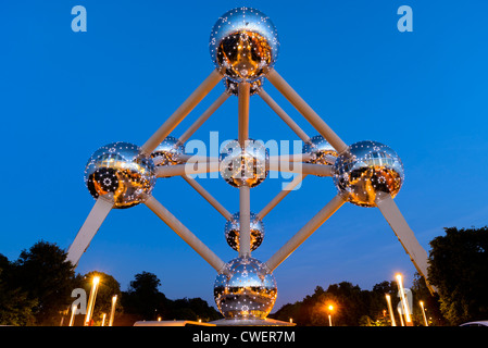 L'Atomium progettato da André Waterkeyn,Bruxelles,Belgio, Europa Foto Stock