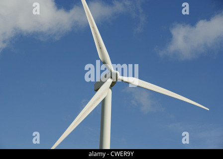 Pale per turbine eoliche in primo piano Foto Stock