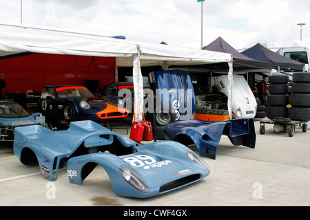 Silverstone Classic Car officina Foto Stock